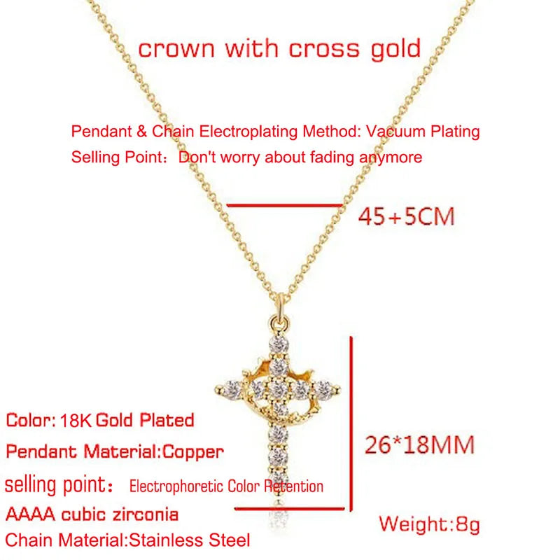 Elegant Gold Cross Necklace