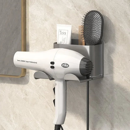 1pc Hair Dryer Holder Wall Mounted Hair