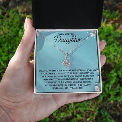 To My Beautiful Daughter | Alluring Beauty necklace