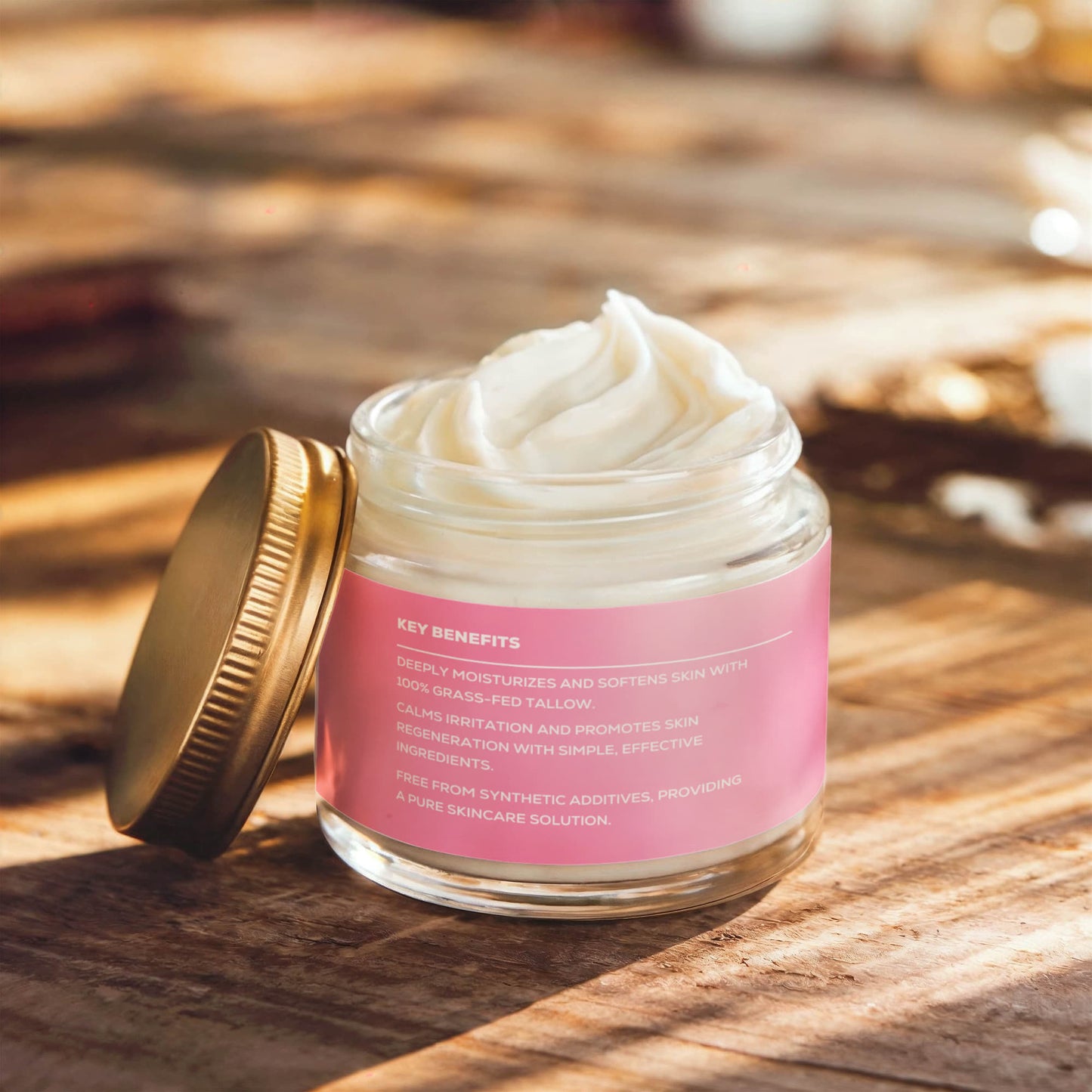 Whipped Grass-Fed Tallow Balm with Vanilla Bean