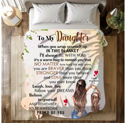 To My Daughter | Fleece Blanket