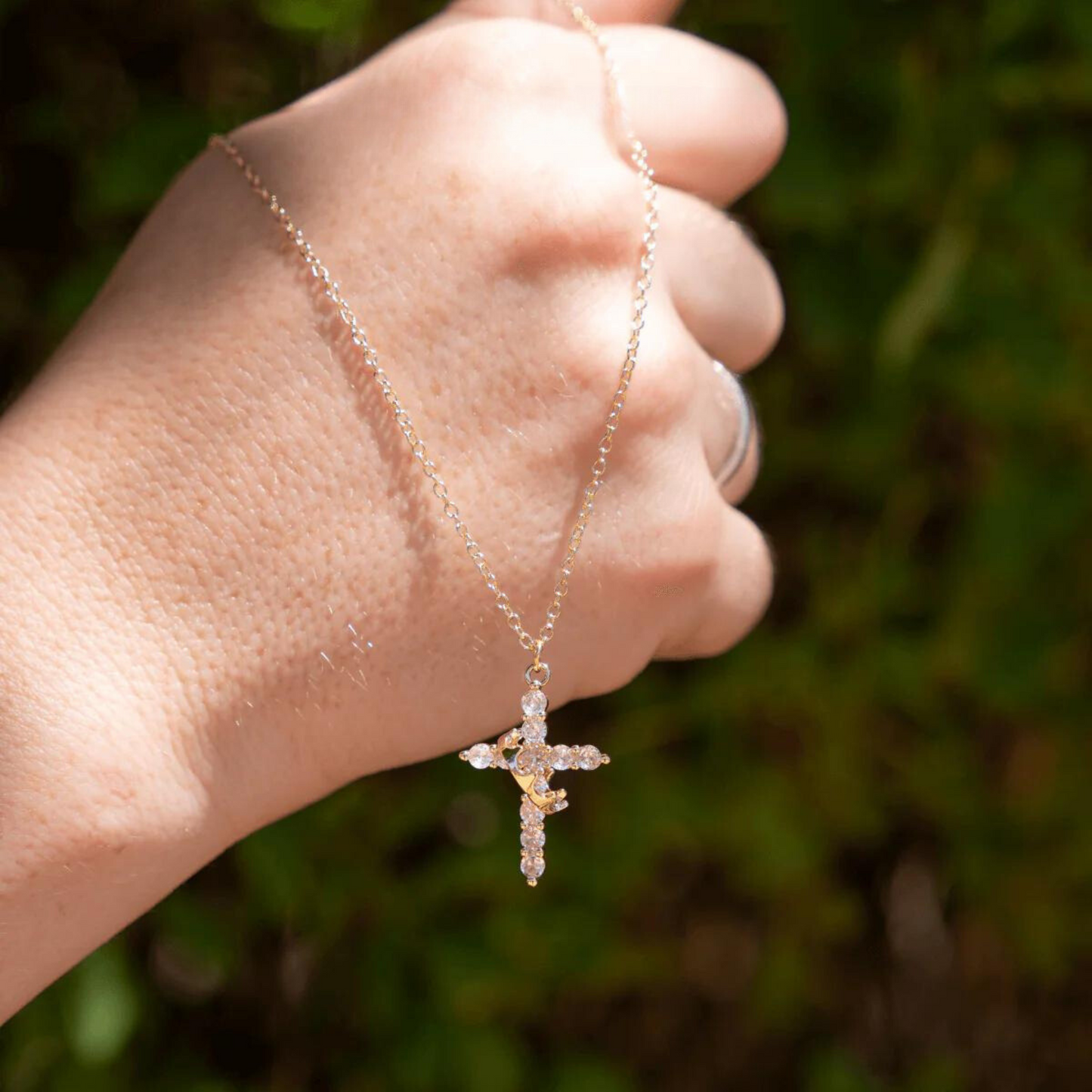 Cross & Crown Necklace