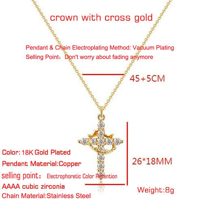 Elegant Gold Cross Necklace