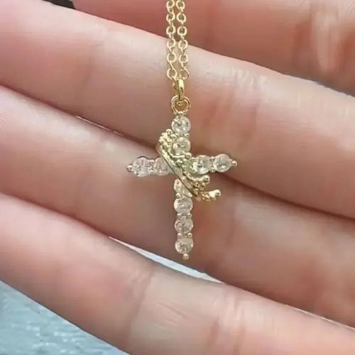 Elegant Gold Cross Necklace