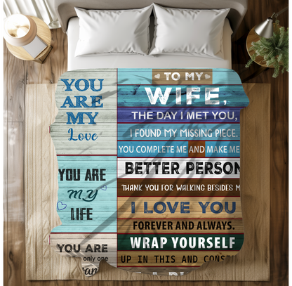 To My Wife | Fleece Blanket